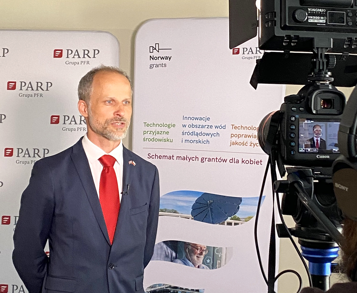 Konrad Konieczny, Programme Officer w Innovation Norway &ndash; norweskiego Partnera w realizacji programu (fot. PARP)