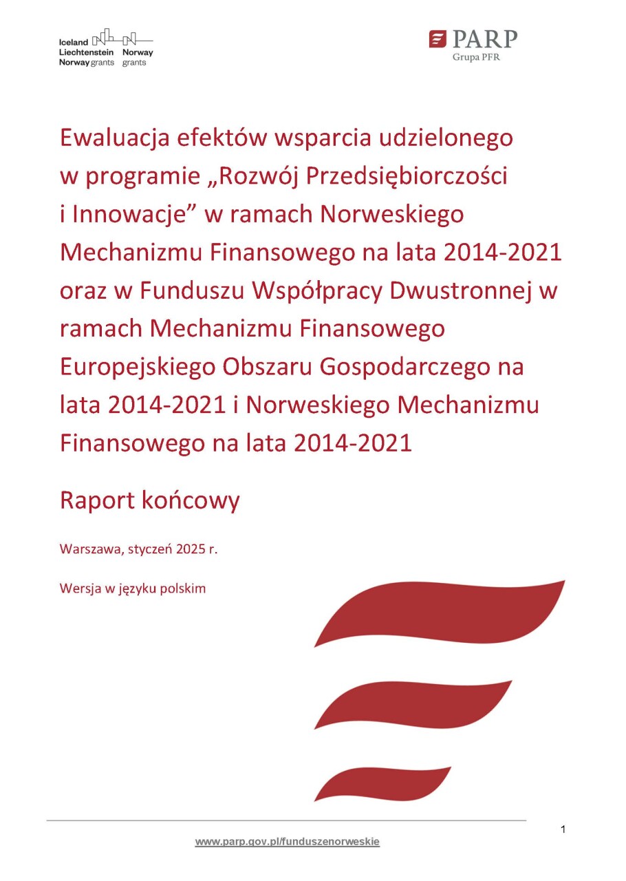 Ewaluacja efekt&oacute;w wsparcia udzielonego w ramach Funduszy Norweskich 2014-2021
