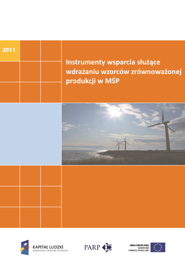 Instrumenty wsparcia służące wdrażaniu wzorc&oacute;w zr&oacute;wnoważonej produkcji w MŚP