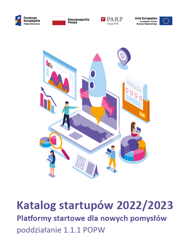 Katalog startup&oacute;w 2022/2023 - Platformy startowe dla nowych pomysł&oacute;w, poddziałanie 1.1.1 POPW