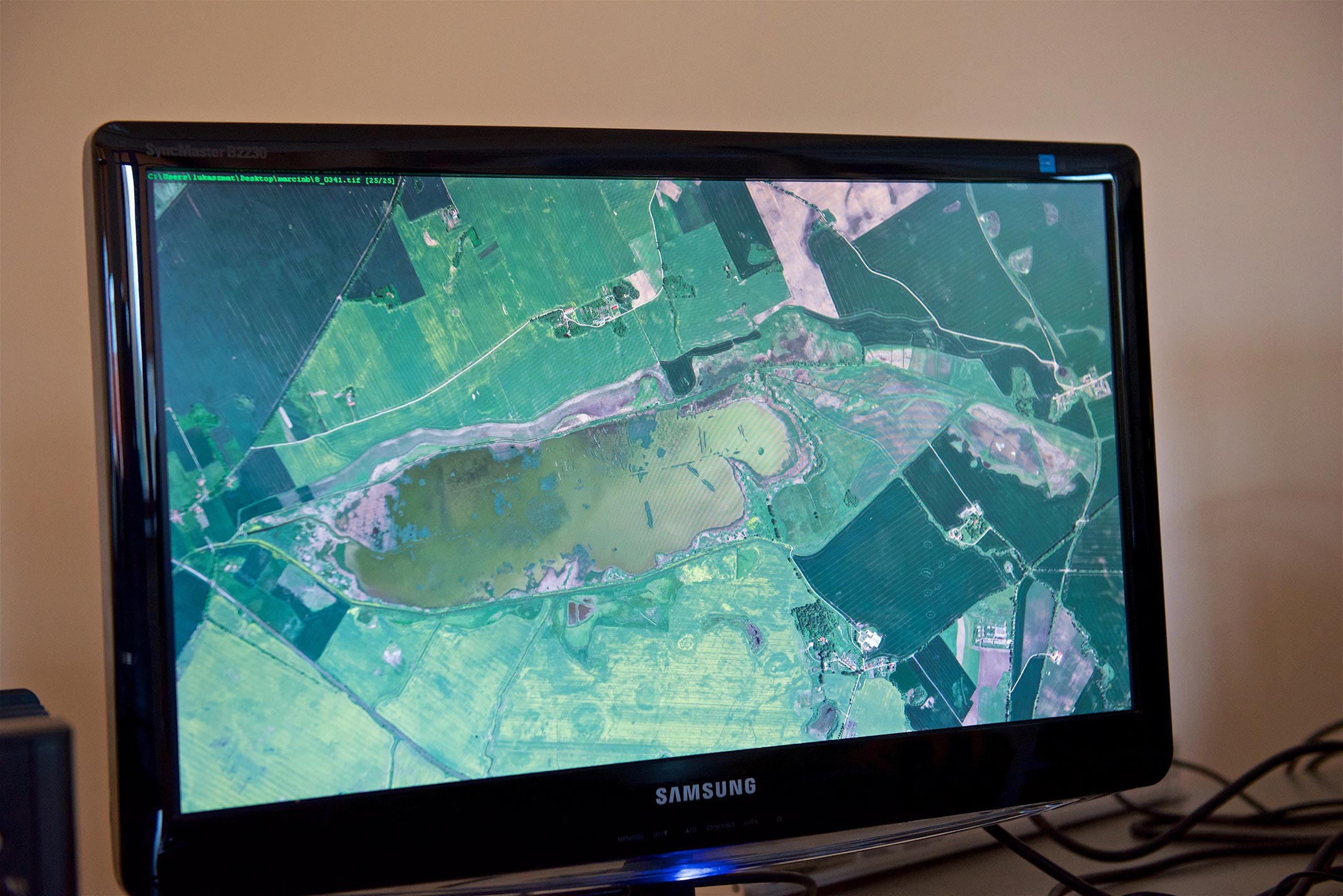 Ekran z widokiem platformy teledetekcyjnej