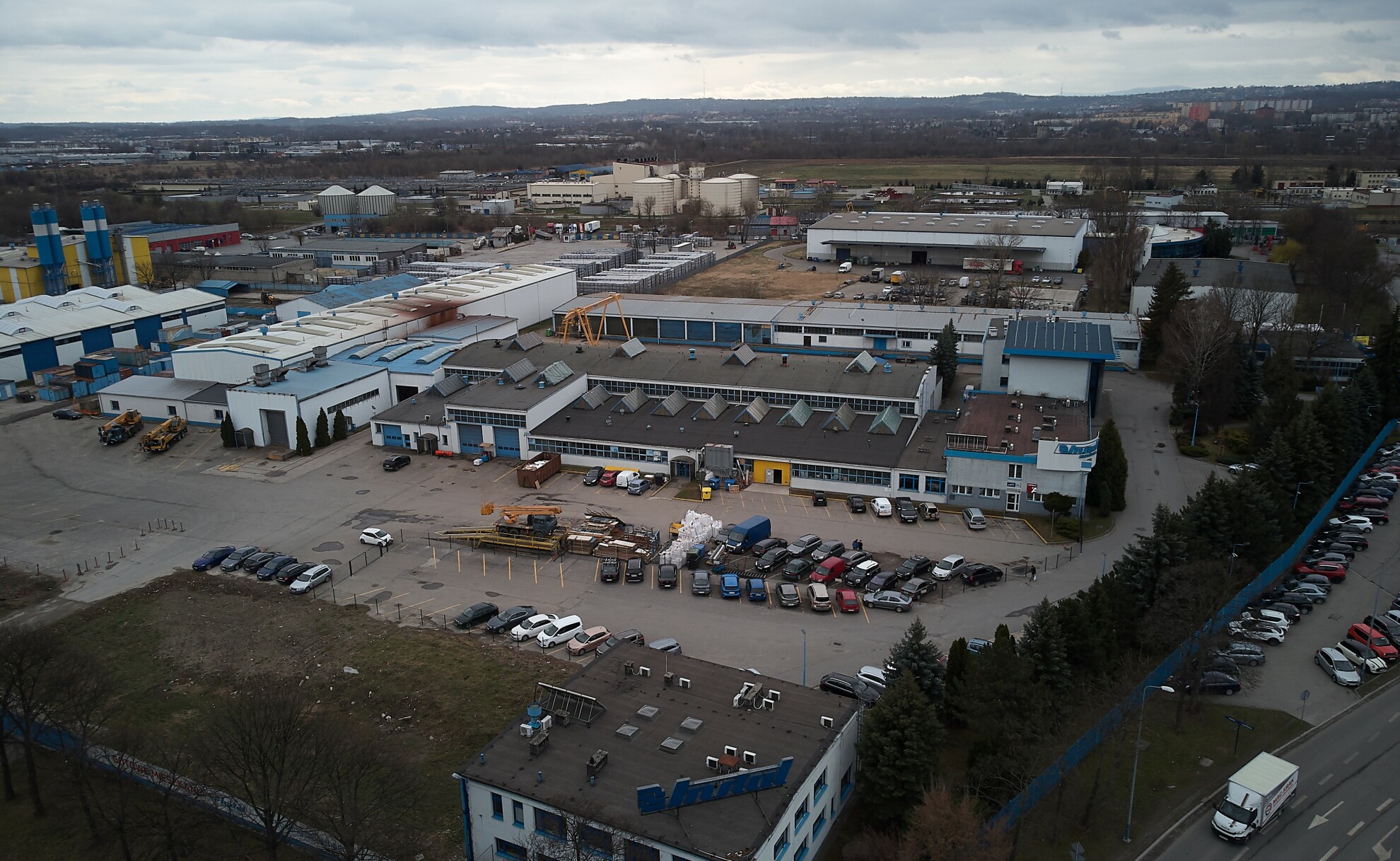 budynek firmy Jati z lotu ptaka